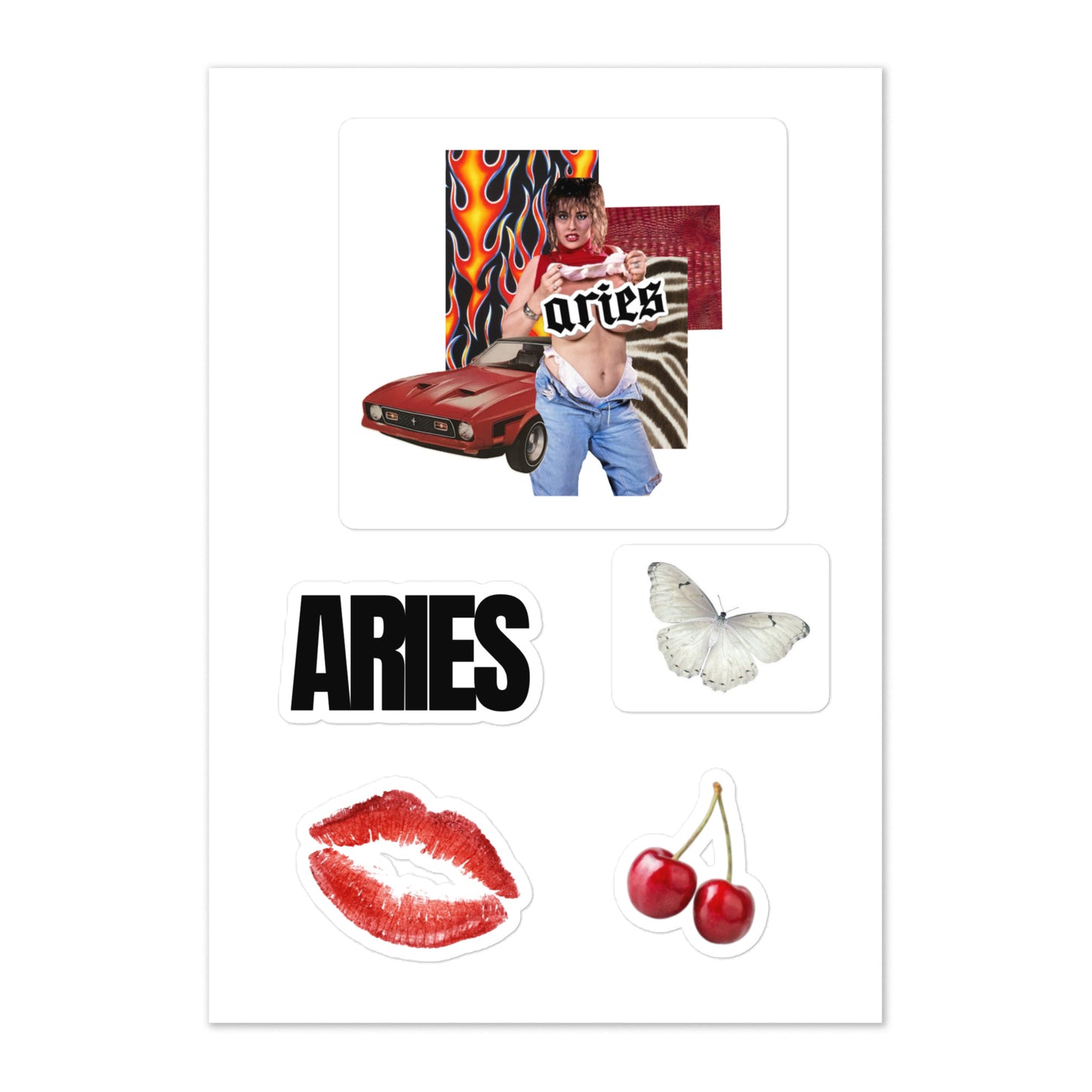 Aries sticker sheet